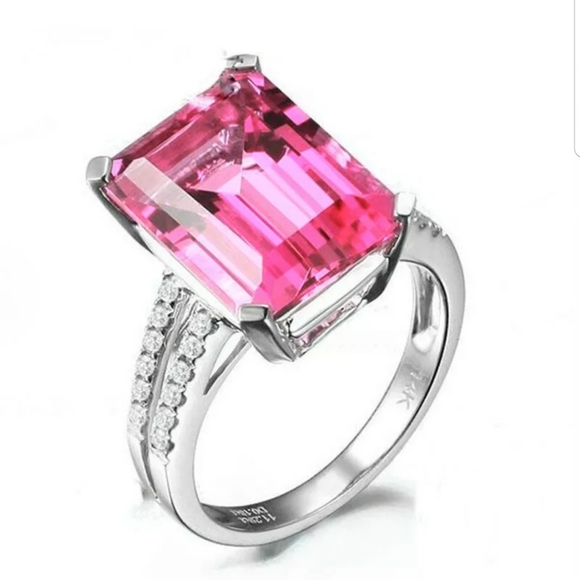 Jewelry - New Fashion Silver Pink Ametrine Gemstone size 6